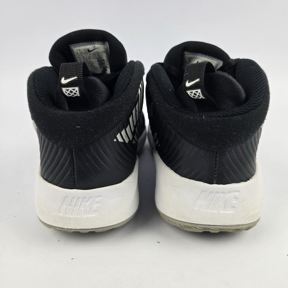 Nike Shoes Boys Size 6.5 Team Hustle D9 Basketball Sneaker Black Mid Top - Picture 5 of 9